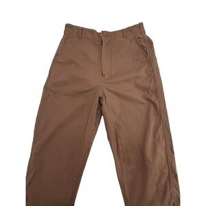 Uniqlo Womens Brown EZY smart ankle pants Casual Workwear Minimalist Size M
